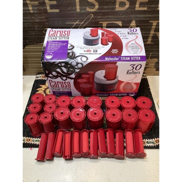 Caruso Molecular Steam Setter Dual Voltage Hairsetter Hair Rollers 30 Rollers - Picture 1 of 16